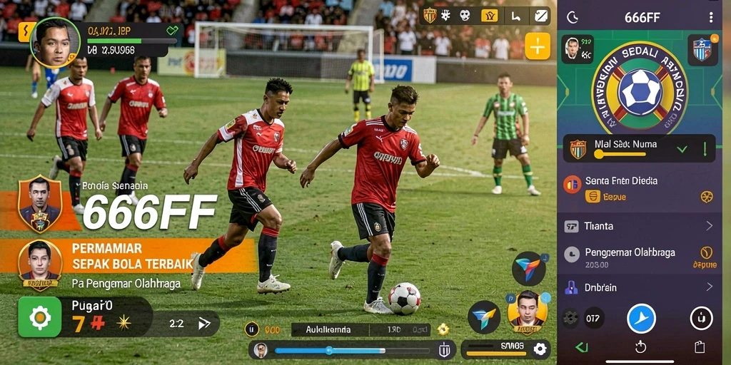 Tampilan gameplay seru dalam 666FF, pengalaman sepak bola nyata.