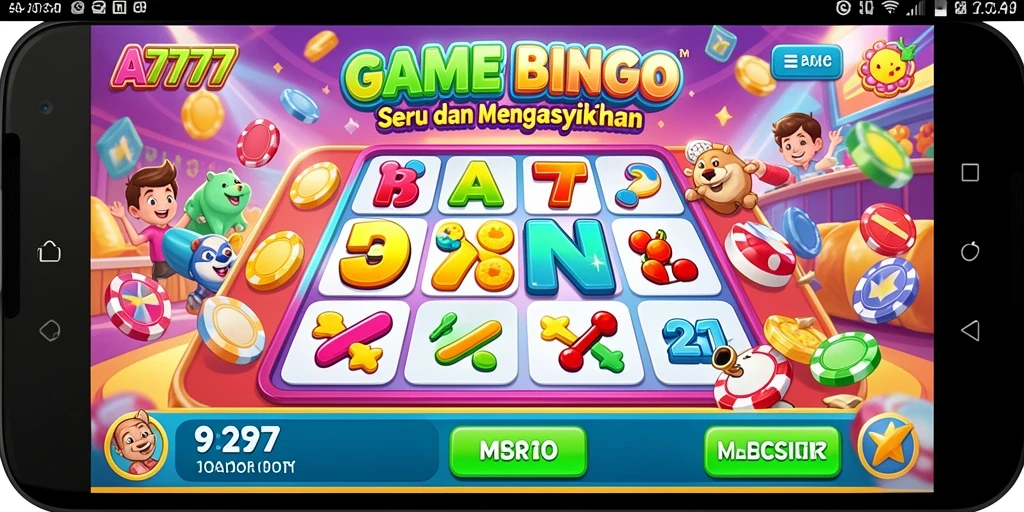 Screenshot utama A7777 menunjukkan pemain menikmati permainan Bingo.