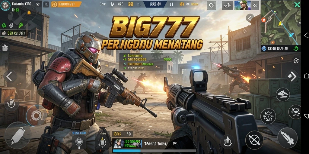 Tampilan gameplay yang mendebarkan dari BIG777 dengan aksi tembak-menembak.