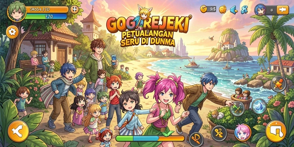 Tampilan gameplay menarik dari GOGOREJEKI yang penuh aksi.