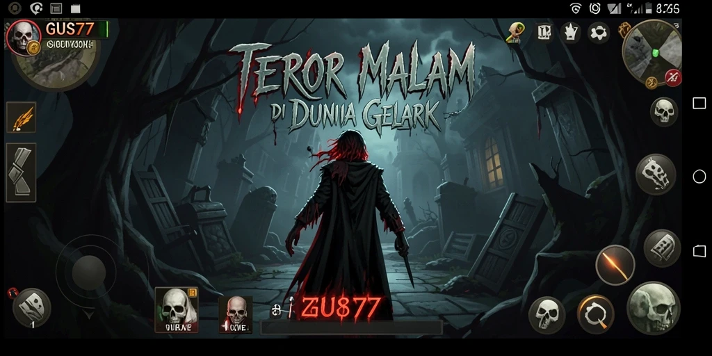 Screenshot GUS77 menampilkan suasana gelap dan menegangkan dari gameplay.
