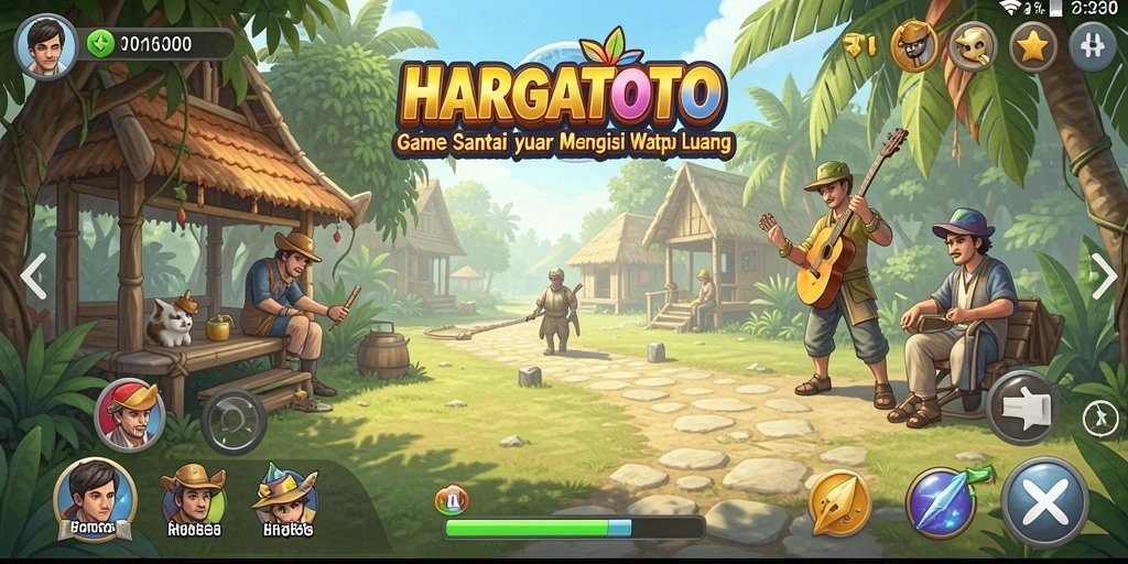 Tampilan menawan dari gameplay HARGATOTO yang penuh warna.