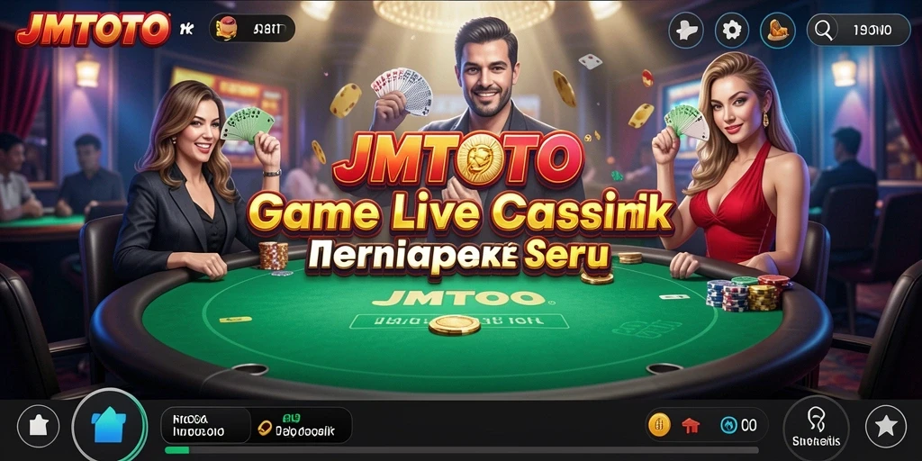 Tampilan gameplay JMTOTO yang mengasyikkan dan interaktif di Live Casino.