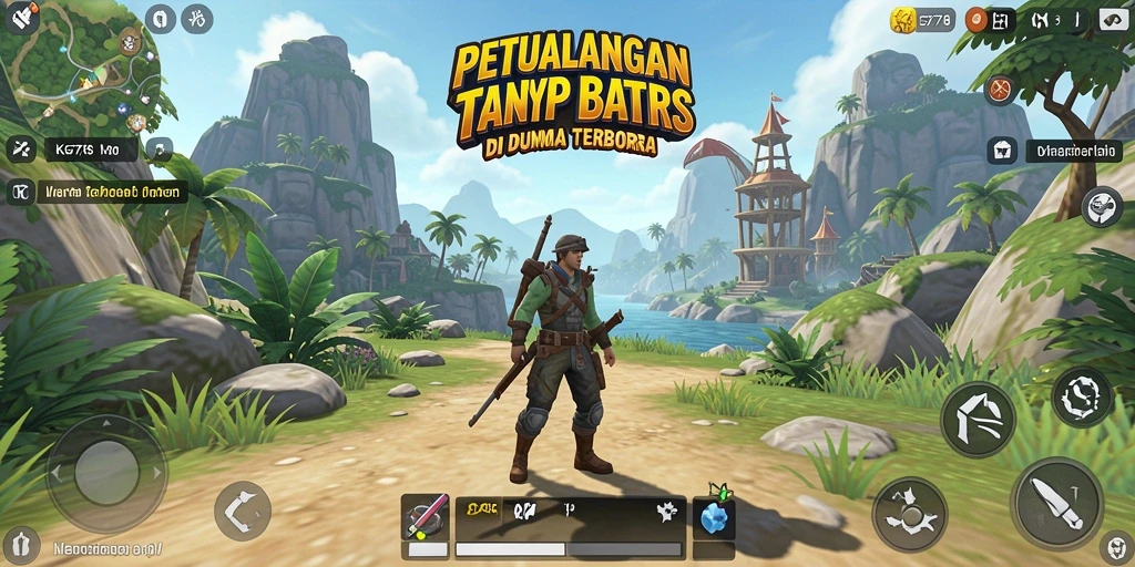 Tampilan menarik dari gameplay KG778 di dunia terbuka.