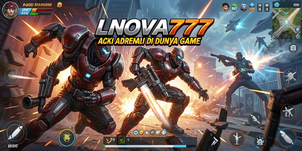 Tampilan gameplay LNOVA777 saat aksi seru berlangsung.