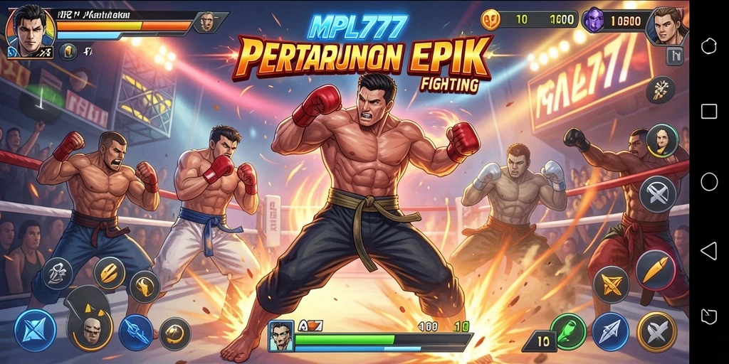 Gameplay intens dengan karakter Fighting yang beragam.