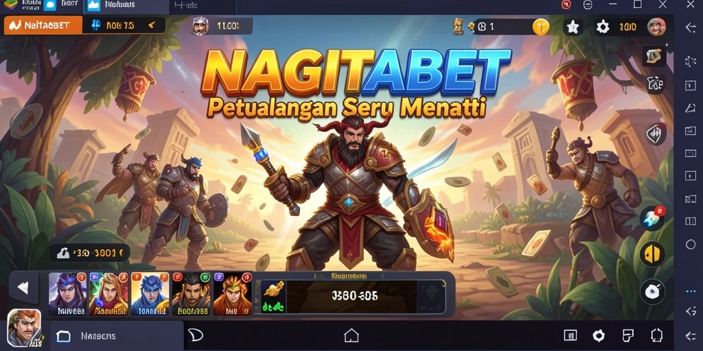 Screenshot gameplay NAGITABET yang memperlihatkan aksi petualangan seru.