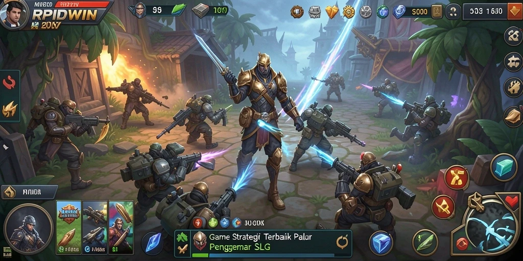 Tampilan gameplay RPIDWIN yang mendebarkan dan penuh strategi.