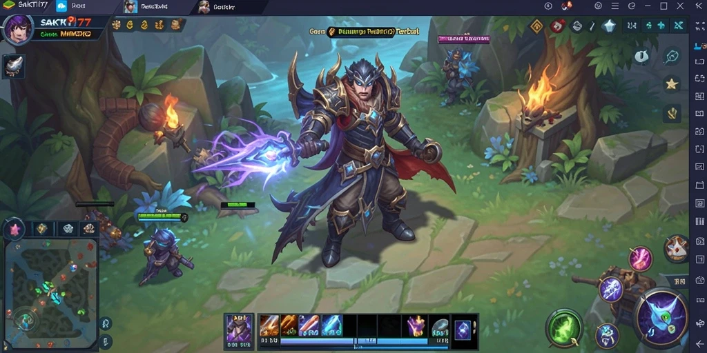 Tampilan gameplay SAKTI77 yang penuh aksi dalam dunia MMORPG.