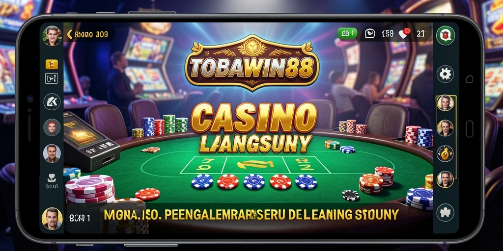 Tampilan gameplay Live Casino yang seru di TOBAWIN88.