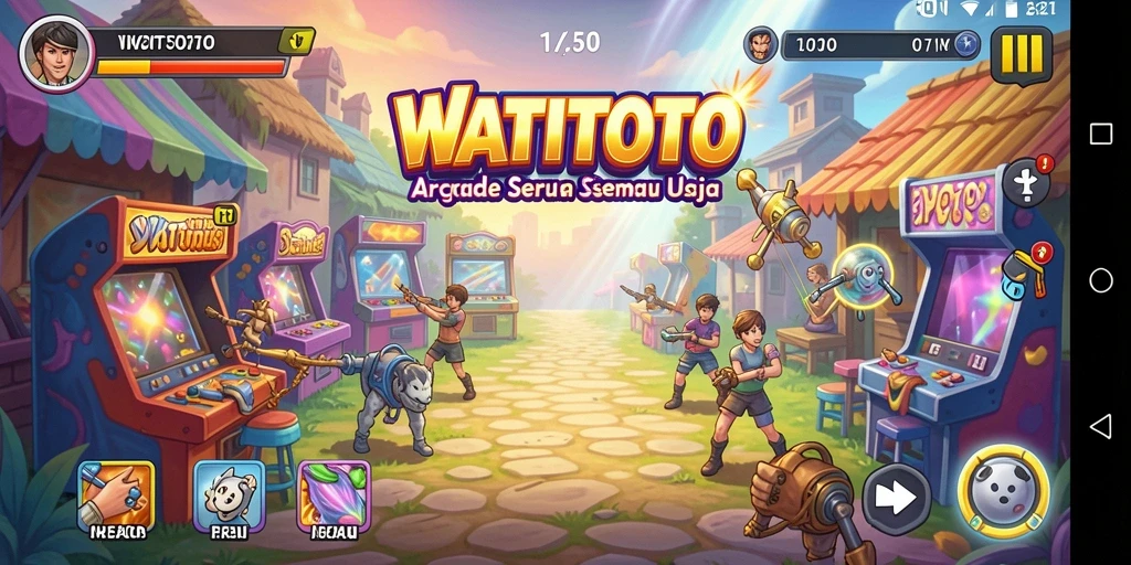 Tampilan screenshot WATITOTO saat bermain di level yang menantang.
